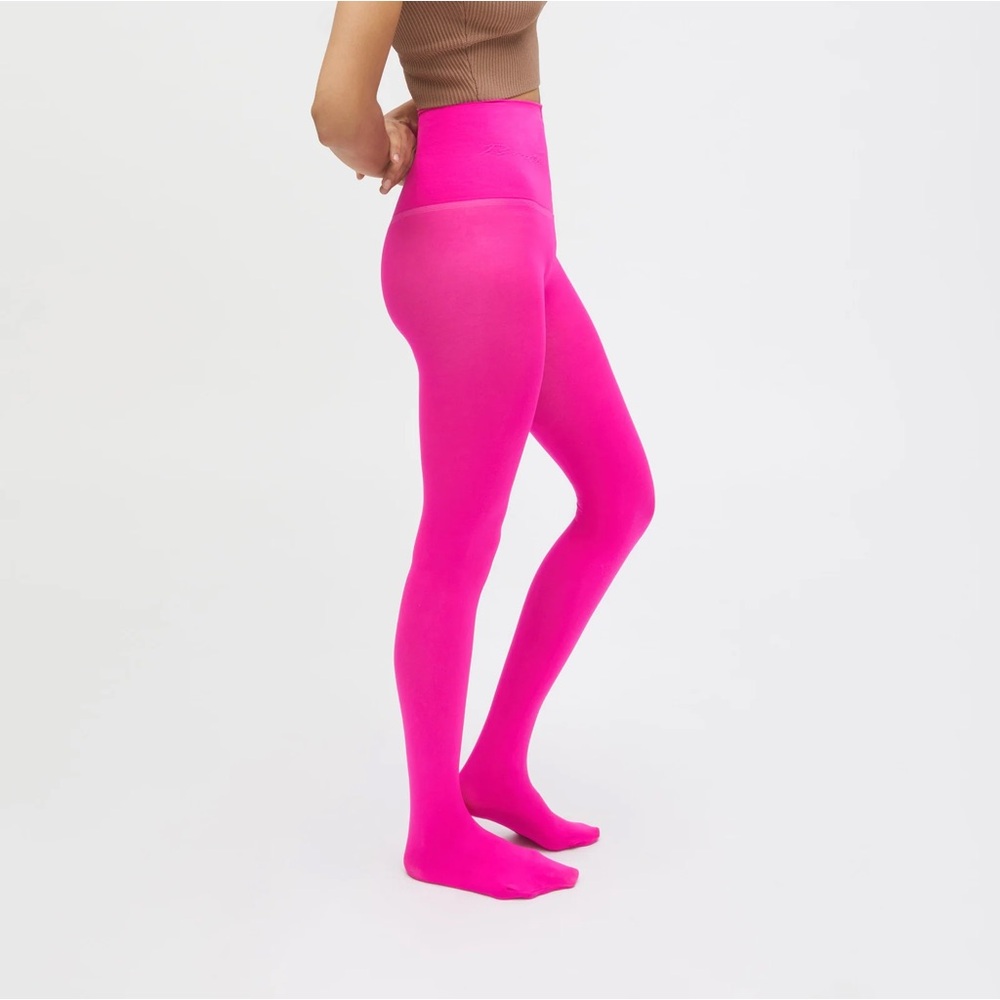 HOT PINK SHEERTEX RIP RESISTANT TIGHTS